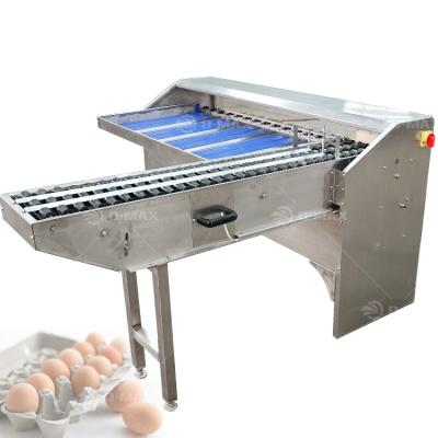 China Máquina de clasificación de huevos con elevador de huevos y clasificador de huevos de pato 200W Capacidad 5400 huevos/h en venta