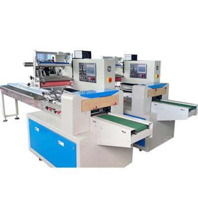 China 3/4 Seiten Siegel Nüsse Schokoladen Flow Wickelmaschine für Design Ernährung Bar zu verkaufen