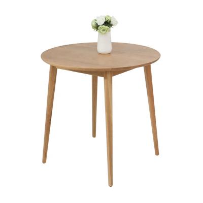 China Modern Nordic design restaurant and cafe shop dining table furniture table nature color solid wood finish for sale