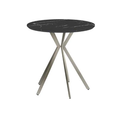 China Modern Perrine Round Bistro Coffee Table Restaurant Dining Table Coffee Shop Furniture for sale