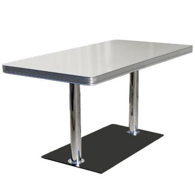 China 50s style retro american diner laminate table fast food restaurant furniture for sale