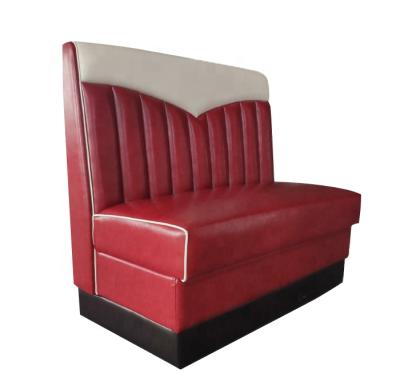 China Retro Vinyl Retro Seating Cabin American Diner Cabin Sofa Retro Restaurant Furniture for sale