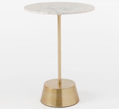 China Nordic Marble Extendable Pansy Side Table Stainless Steel Coffee Table Living Room Furniture Home Furniture for sale