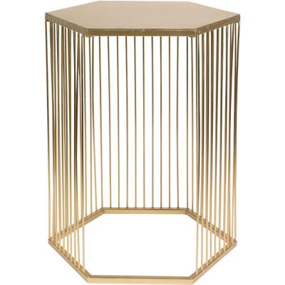 China Extendable Peony Gold Side Tables Nordic Stainless Steel Coffee Table Living Room Furniture for sale