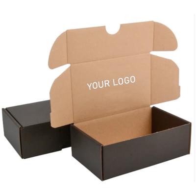 China Recycled Materials Custom Printed Ecommerce Mailing Mailing Cosmetic Makeup Beauty Luxury Gift Packaging Corrugated Kraft Paper PR Box for sale