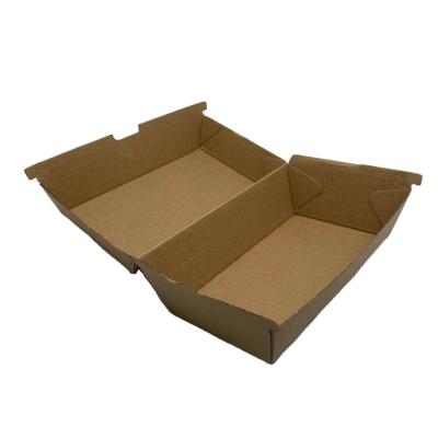 China Disposable Take Out Packaging Custom Design Disposable Burger Hamburger Box for sale