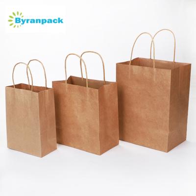 China Recyclable Kraft Paper Bags Take Away Food Package for sale