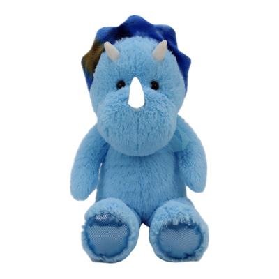 China Wholesale Custom High Quality Blue Triceratops Cute Stuffed Animal Plush Toy Gift For Girls Stuffed Dinosaur Toy for sale