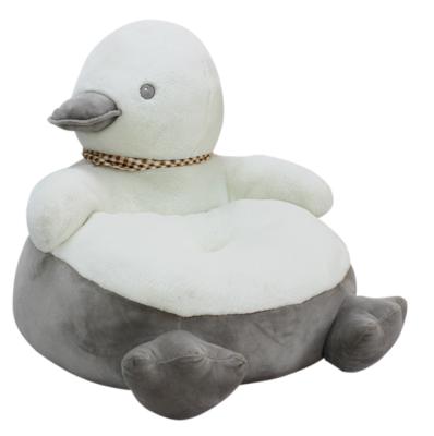 China Duck Design Kids Bedroom Stuffed Cartoon Plush Toy Factory Supply Cartoon Baby Sofa Plush Toddler Backrest Seat for sale