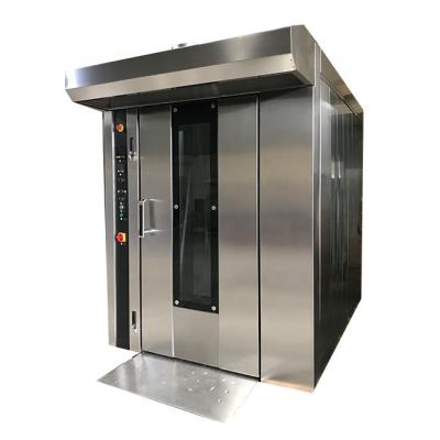 China Commercial Bakery Supplying Commercial Automatic Bread Making Rotary Trays Oven / 32 Diesel Bakery Oven for sale