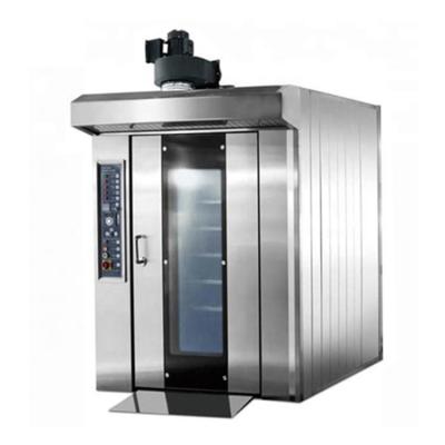 China Premium Quality Stainless Steel 32 Trays Commercial Diesel Rotary Oven Bakery Supply Diesel Oven for sale