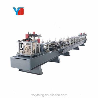 China Full Automatic Galvanized Steel Building Material Shops Gutter Roll Forming Machine For Rain And Downspout for sale