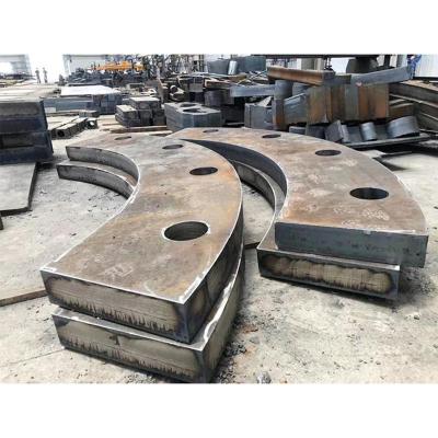 China Wear Resistant Mine Machinery nm450 Steel Plate Carbon Steel Sheet Lime Ball Mill Segment Bending for sale