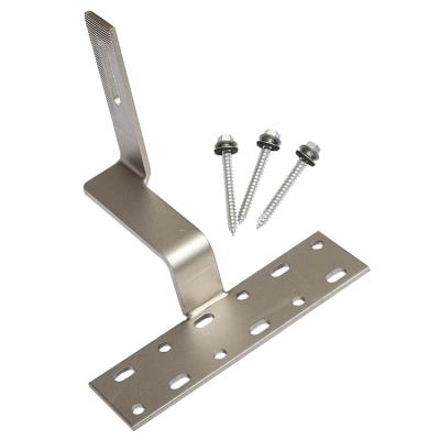 China Quick Installation Sales Promotion A2 Stainless Steel Dachhaken Tile Roof Support Structure Adjustable Solar Hook for sale