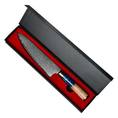 China Durable Professional Durable Damascus Chef's Knife With Resin Handle Stainless Steel Kitchen Knife for sale