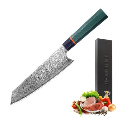 China Viable Handle Japan Group of Ten Damascus Style Sharp Chef Knives For Gift 8 Inch Meat Knife Kitchen for sale