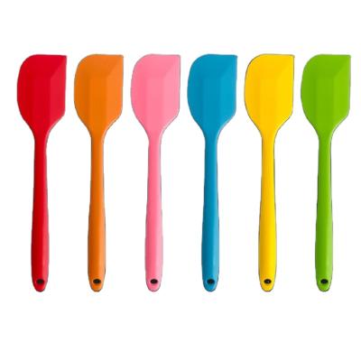 China Food Grade Viable Wholesale Durable NO-Stick Colorful Silicone Mini Cream Spatulas Spoon for sale