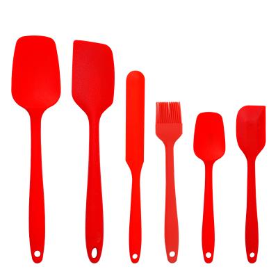 China Viable High Quality Silicone Tools Kitchen Scraper Cake Baking Spatula For Baking for sale