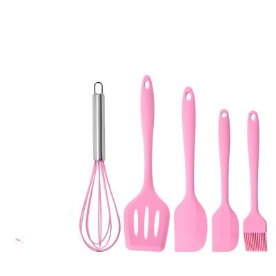 China Food Grade Sustainable High Quality Silicone Baking Tools Cream Spatula Beater With Color Box for sale