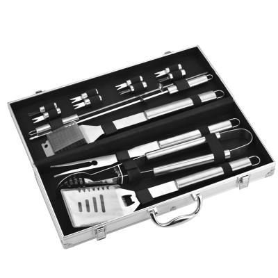 China Customized Stainless Steel Iron Box BBQ Grill Tool Kit Easily Cleaned Barbecue Tools for sale