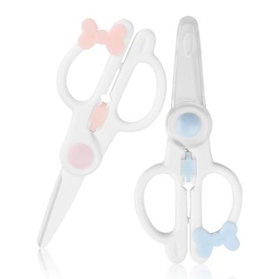 China Utensils for Cooking and Making Easy to Wash Baby Food Scissors Household Kitchen Ceramic Scissors for sale