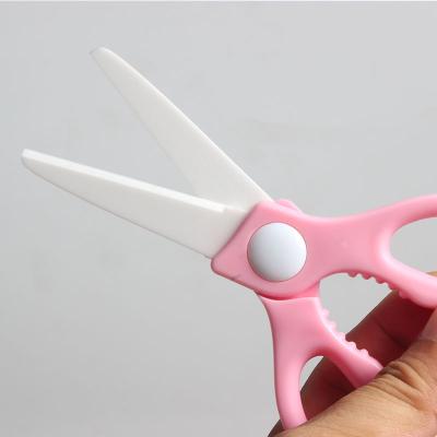 China Multifunctional Durable PP Ceramic Scissors Household Baby Food Scissors for sale