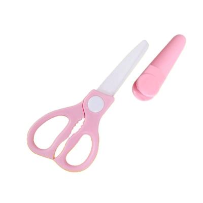 China Safety 2021 New Ceramic Food Grade Kids Baby Food Scissors Household Sundries Meat Shears and Shears for sale