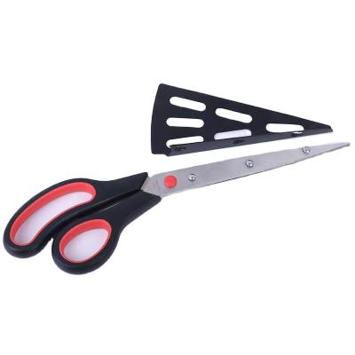 China PIZZA Cutter General Purpose Pizza Meat Cutter Food Scissors Kitchen Shears with Protective Sheath for sale