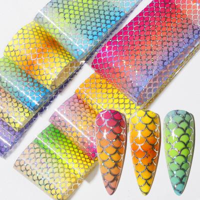 China Luxury Nail Art Stickers Brand Celebrity Nail Foil Sticker New Full Cover Slider Pasted Nails DIY Nail Art Decorations for sale