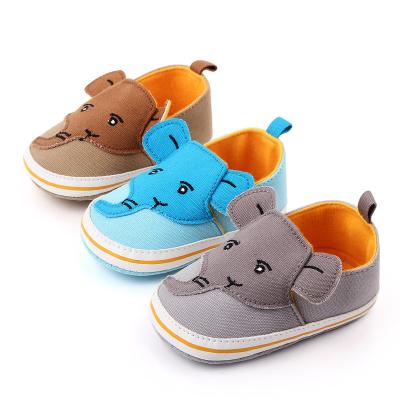 China Unisex Elephant Breathable Cute Canvas Cartoon Newborn Baby Shoes for sale