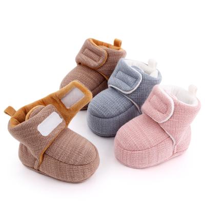 China Toddler Thermal Soft Bottom Footwear Baby Boots Cotton Warm Winter Boots for sale