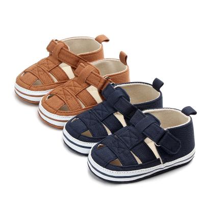 China 2021 breathable high quality denim baby boy material sandals for sale