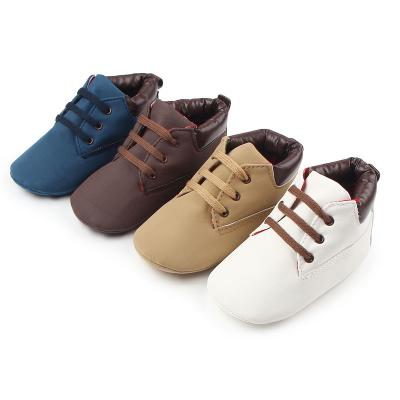 China Wholesale Latest Baby Walking Shoes Breathable PU Leather Shoes For Baby Boy for sale