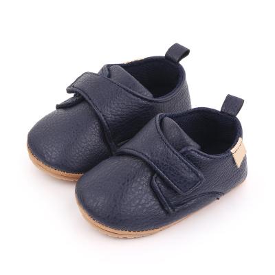 China Boy 2021 Newborn Baby Shoes New Arrival Baby Toddler Blackthorn Breathable Casual Solid Rubber Shoes for sale