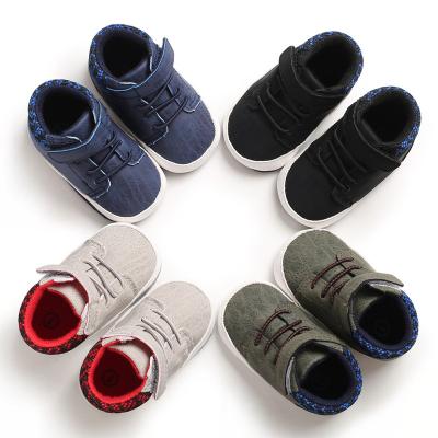 China PU Breathable Baby Shoes Popular Sports Sneakers Newborn Baby Boy Leather Shoes for sale