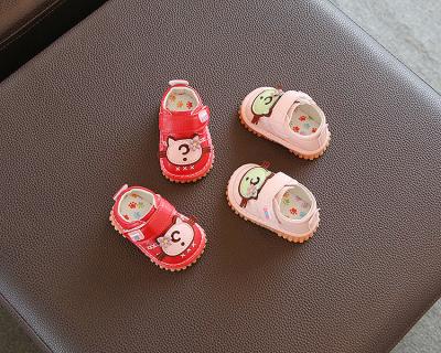 China Baby Shoes Simple Flat Solid Cute Animal Walking Shoes for sale