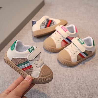 China Wholesale Children's Soft Soled Cloth Breathable Canvas Shoes Baby Shoes 2021 New Autumn Kindergarten Walking Shoes for sale