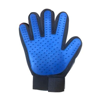 China Viable Five Finger Design Massage Glove Hair Remover Brush Pet Grooming Bath Mitt Pet Grooming Kit for sale