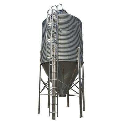 China chicken feed silo animal feed pellet storage silo production line chicken feed silo with hopper feed silo prices for sale