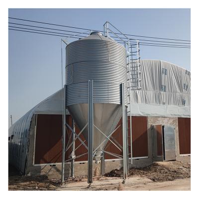 China Used Metal Silos Stock Farmer Chicken Feed Silo Stainless Steel Silo Bag 50t Feed Storage Silos for sale