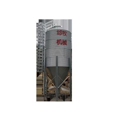 China Farms Hog Farm Hot Galvanized Feed Large Capacity Grain Silos Steel Mini Feed Silo for sale