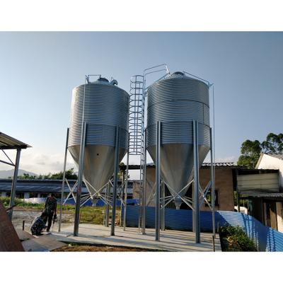 China Poultry/Cattle/Farm/China Grain Factory Supply Reinforced Chicken Feed Silo For Poultry Farming for sale