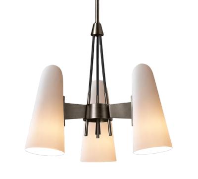 China Nordic Modern Vintage Copper Montfaucon 3 Design Dining Room Pendant Light Restaurant Like White Frosted Glass Pendant Lamp for sale