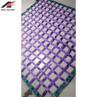 Китай Custom 100% Polyester Webbing Trailer Cargo Lifting Net продается