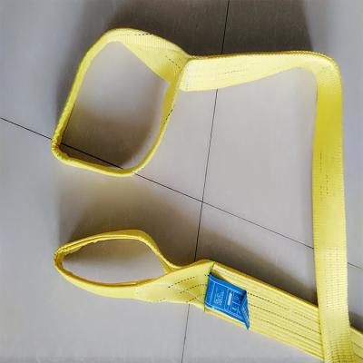 China Polyester 6t Web Belt Slings Round Type Webbing Slings For Lifting With Eye for sale