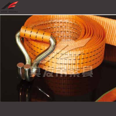 Cina Manufacturer 1.5t 1/2 10 Ton Polyester Black Ratchet Rope Tie Down Heavy Duty Strap in vendita