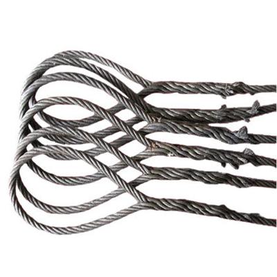 China Rope Flat Steel Wire Braided Rope Lifting Sling for sale