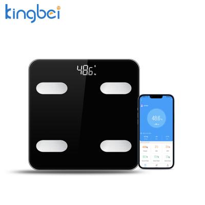 China High Quality Bluetooth Digital Composition Analyze BT Bathroom Smart Body Fat Weight Scale With App for sale