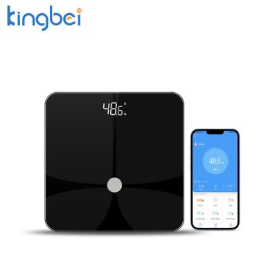 China Bluetooth Body Fat Analysis Digital Electric Bathroom Smart 6mm ITO Tempered Glass Scale OEM/ODM for sale