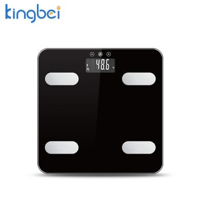 China Water Content Measuring OEM/ODM Scale Surface Displays 7 Items Electronic Data Scale Body Fat Scale for sale